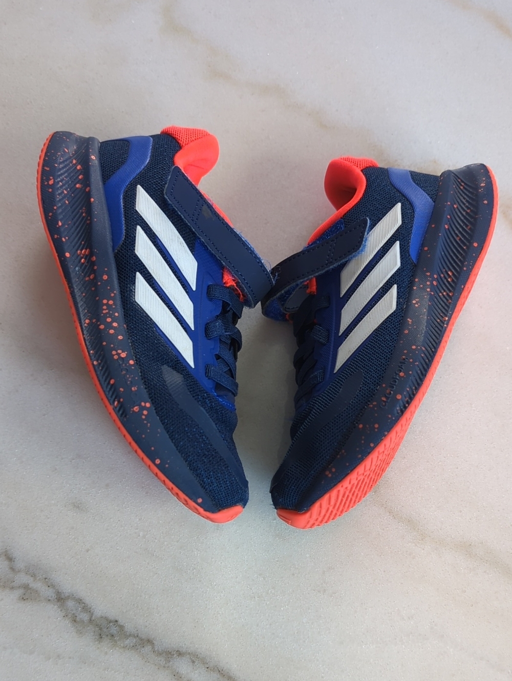 adidas Navy and Bright Orange Athletic Sneakers Size 11